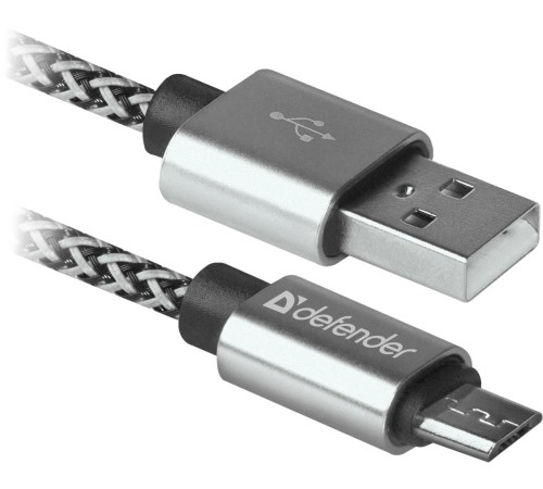 Кабель USB2.0 TO MICRO-USB 1M WHITE USB08-03T 87803 DEFENDER Кабель USB2.0 TO MICRO-USB 1M WHITE USB08-03T 87803 DEFENDER