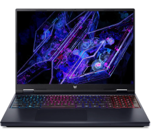 Ноутбук ACER Predator Helios Neo 16 PHN16-72-70EC черный 16"(2560x1600 (матовый) IPS)/Intel Core i7 14700HX(2.1Ghz)/16384Mb/1024PCISSDGb/noDVD/Ext:nVidia GeForce RTX4050(6144Mb)/Cam/BT/WiFi/65WHr/war 1y/2.4kg/NoOS