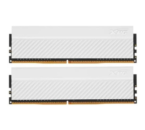 Модуль памяти ADATA XPG Gammix D45 Gaming DDR4 Общий объём памяти 32Гб Module capacity 16Гб Количество 2 3600 МГц Радиатор Множитель частоты шины 18 1.4 В белый AX4U360016G18I-DCWHD45