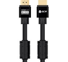 GCR Кабель 2.0m HDMI 2.1, черный, 8K 60Hz, 4K 144Hz, динамический HDR, 4:4:4, Ultra HD, 48.0 Гбит/с, 3 Х экран, ферритовые фильтры, GCR-53660 Greenconnect GCR-53660