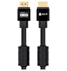 GCR Кабель 2.0m HDMI 2.1, черный, 8K 60Hz, 4K 144Hz, динамический HDR, 4:4:4, Ultra HD, 48.0 Гбит/с, 3 Х экран, ферритовые фильтры, GCR-53660 Greenconnect GCR-53660