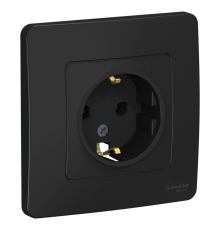 Systeme electric BLNRS001016 BLANCA С/У РОЗЕТКА с заземлением без шторок, 16А, 250В, АНТРАЦИТ