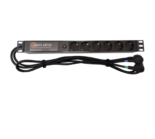 Блок розеток с АВР BONCH-ATS/PDU 8A-6S-S/S