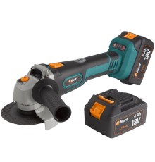 Bort Машина шлифовальная угловая аккумуляторная BWS-18Li-125 {18 В; Li-Ion ; 3 Ач; 9000 об/мин; 22,5 мм; 1,7 кг; 4 Ач; батарей 2 шт; аксессуаров 5 шт; гарантия 2 г} [93722340]