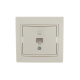 Розетка компьютерная 1-м СП Mira RJ45 крем./крем.. LEZARD 701-0303-139