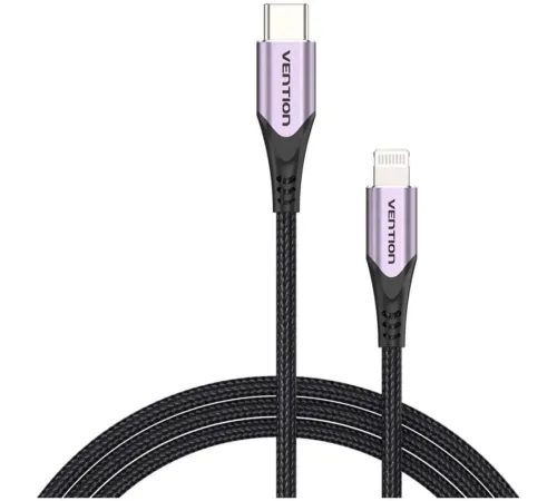 Кабель Vention USB 2.0 CM/Lightning 8M для iPad/iPhone - 1м. Фиолетовый Vention TACVF