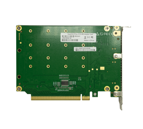 Переходной адаптер PCIe 3.0 x16 на 4xM.2 NVMe
