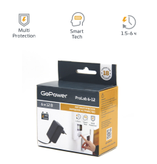 З/У для свинцово-кислотных аккумуляторов 6 и 12V GoPower ProLab 6-12 1.0A (1/100) GoPower ProLab 6-12 00-00015352