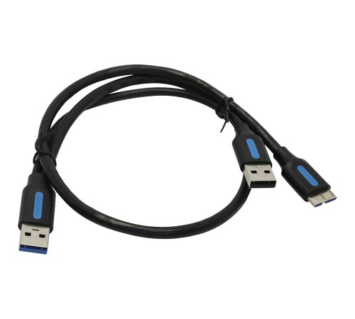 Кабель Vention USB 3.0 AM/micro B, USB 2.0 AM - 0.5м Кабель Vention USB 3.0 AM/Micro-B, USB 2.0 AM - 0.5 м (CQPBD)