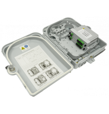 Коробка распределительная оптическая SNR-FTTH-FDB-24A (укомплектованная 2 делителями 1х4)
