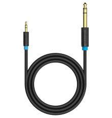 Кабель Vention аудио Jack 6,5 mm M/ 3,5 M - 1 м Кабель Vention jack 6.5 mm(m)/mini jack 3.5 mm(m) - 1 м (BABBF)