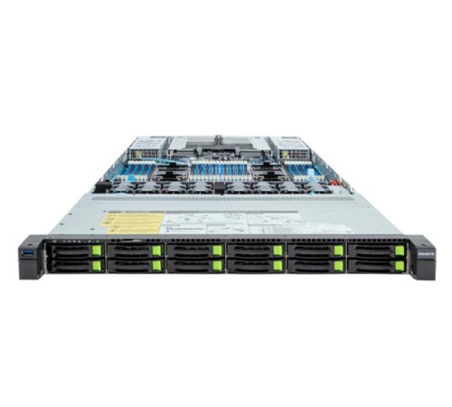 Server System GIGABYTE 1U rack Xeon Scalable Max CPU 2 USB 3.2 Наличие SATA 3.0 DDR5 Количество слотов памяти 32 1600 Вт 12x2.5" SAS/SATA Hot-swap Форм-фактор 3,5" R183-S92-AAD1