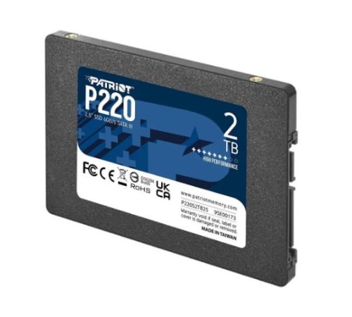 Накопитель SSD Patriot SATA III 2Tb P220S2TB25 P220 2.5"