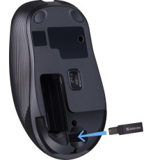 Мышка USB OPTICAL WRL GASSA MM-105 BLACK DEFENDER