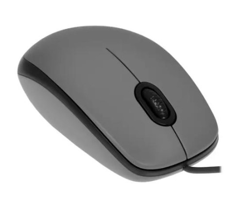 Мышь проводная Logitech M111 SILENT серый, 1000 dpi, USB, кнопки - 3