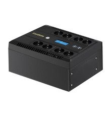 Exegate EX293856RUS ИБП ExeGate NEO Smart LHB-600.LCD.AVR.8SH.CH.USB <600VA/360W, LCD, AVR, 8*Schuko, USB, 4*USB-порта для зарядки, Black>