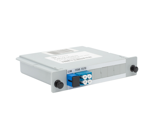 Мультиплексор B-OptiX CWDM одноволоконный 2-канальный, (trx:1550/1530, 1570/1510), в пластиковом слоте