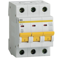 Iek MVA20-3-010-B Авт. выкл.ВА47-29 3Р 10А 4,5кА х-ка В ИЭК