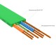 GCR Патч-корд PROF плоский прямой 3.0m, UTP медь кат.6, зеленый, 30 AWG, ethernet high speed 10 Гбит/с, RJ45, T568B, GCR-52842 Greenconnect RJ45(m) - RJ45(m) Cat. 7 U/UTP PVC 3м (GCR-52842)