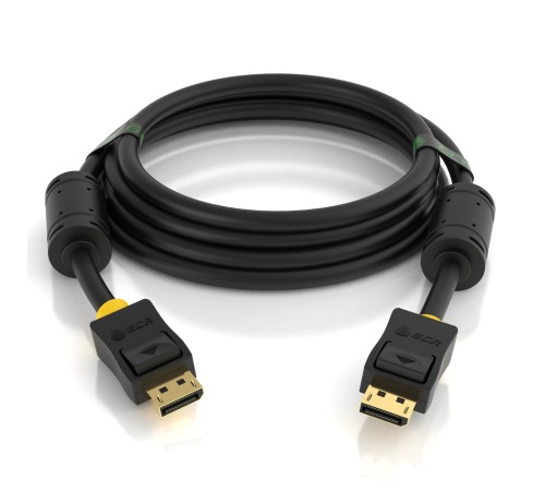 GCR Кабель PROF 2.0m DisplayPort v1.4, 8 K 60Hz, 4 K 165Hz, 20M/20M, черный, ферритовые кольца, 28/28 AWG, GCR-51916 Greenconnect HDMI (m)- HDMI (m) 2м (GCR-51916)