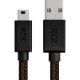 GCR Кабель PROF 1.0m USB 2.0, AM/mini 5P, черно-прозрачный, 28/24 AWG, экран, армированный, морозостойкий, GCR-51197 Greenconnect GCR-51197