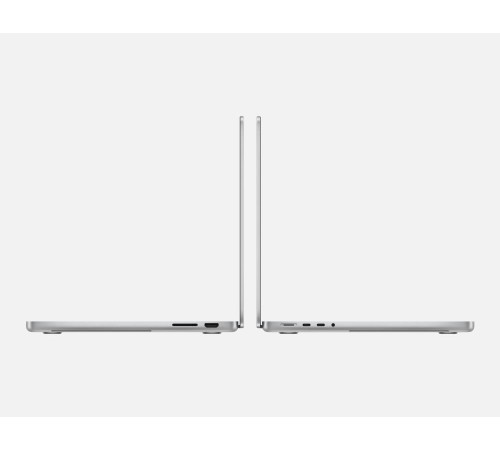 Ноутбук APPLE MacBook Pro 14 Silver (M3 Pro/18Gb/1Tb SSD/MacOS) (MRX73ZP/A) (Английская клавиатура) нужен переходник на EU Ноутбук APPLE MacBook Pro 14 Silver (M3 Pro/18Gb/1Tb SSD/MacOS) (MRX73ZP/A) (Английская клавиатура) нужен переходник на EU