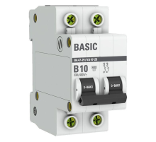 EKF mcb4729-2-10-B Автоматический выключатель 2P 10А (B) 4,5кА ВА 47-29 EKF Basic