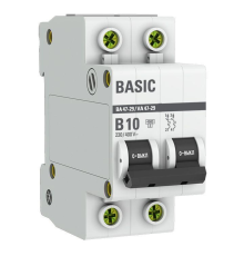 EKF mcb4729-2-10-B Автоматический выключатель 2P 10А (B) 4,5кА ВА 47-29 EKF Basic