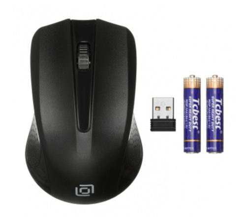Oklick 485MW Black Мышь оптическая (1200dpi) беспроводная USB (3but) [997819] SR-7001
