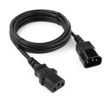 Кабель питания IEC320-C14/IEC320-C13, 220B, 10А, 1.8м