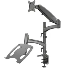 Кронштейн для монитора/ноутбука Cactus CS-VM-LH08-BK черный 13"-27" макс.8кг настольный поворот и наклон
