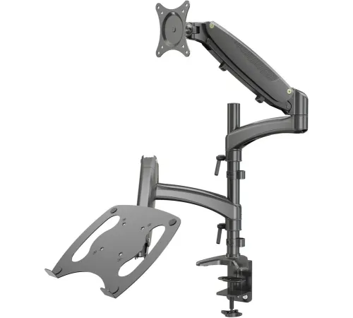 Кронштейн для монитора/ноутбука Cactus CS-VM-LH08-BK черный 13"-27" макс.8кг настольный поворот и наклон