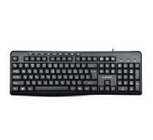 Клавиатура Gembird KB-8440M,{USB, черный, 113 клавиш, 9 кнопок управления мультимедиая, кабель 1,5м}