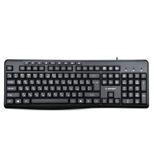 Клавиатура Gembird KB-8440M,{USB, черный, 113 клавиш, 9 кнопок управления мультимедиая, кабель 1,5м}