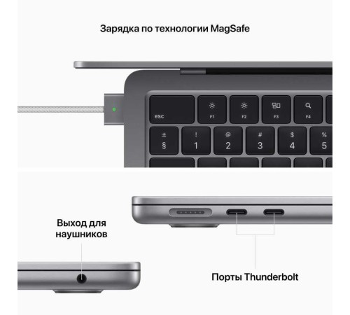 Ноутбук MACBOOK AIR M2 13" 8/512GB GREY MLXX3LL/A APPLE Ноутбук MACBOOK AIR M2 13" 8/512GB GREY MLXX3LL/A APPLE
