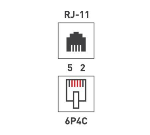 Rexant (03-0001) Розетка телефонная внешняя, 1 порт UTP RJ-14 (6P4C), CAT 3