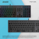 Клавиатура A4Tech Fstyler FX60H серый USB slim LED (FX60H GREY/NEON) [FX60H GREY/NEON]