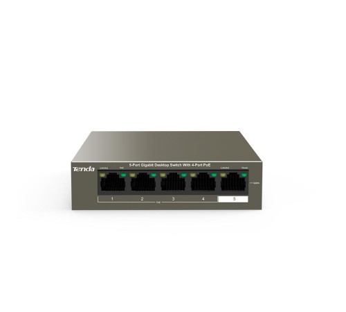 Коммутатор 5PORT 1000M 4POE TEG1105P-4-63W TENDA