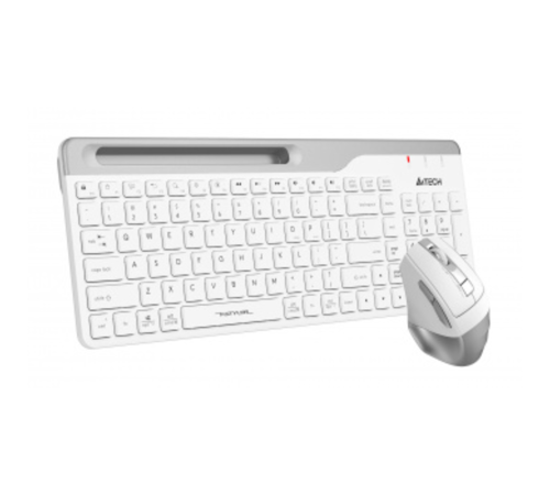 Клавиатура + мышь A4Tech Fstyler FB2535C клав:белый/серый мышь:белый/серый USB беспроводная Bluetoot