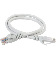 Коммутационный шнур (патч-корд), кат.5Е UTP, LSZH, 5м, серый ITK RJ45(m) - RJ45(m) Cat. 5e U/UTP LSZH 5м серый (PC01-C5EUL-5M)