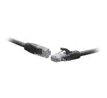Коммутационный шнур U/UTP 4-х парный cat.6 1.5м PVC standart чёрный