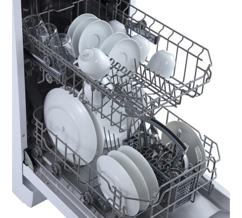 Отдельностоящая посудомоечная машина Бирюса DWF-409/6 W, 45 см, 9 комплектов, белая Отдельностоящая посудомоечная машина Бирюса DWF-409/6 W, 45 см, 9 комплектов, белая