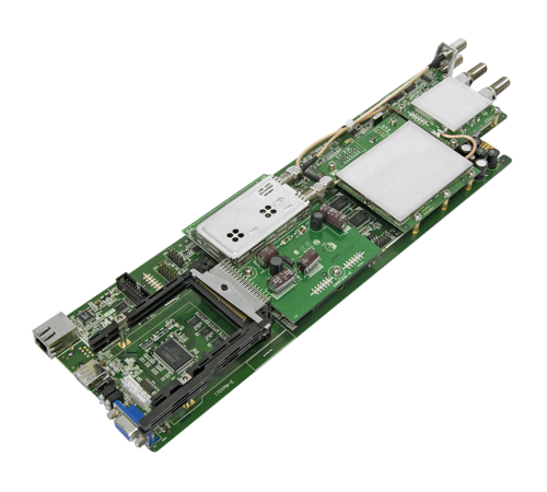 Модуль профессионального DVB-T2 приёмника и двойного аналогового модулятора PBI DMM-1701PM-04T2