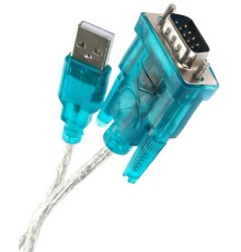 Кабель-переходник USB Am -> RS-232 DB9M, винты ( добавляет в систему  COM порт) Aopen/Qust <ACU804> VCOM AOpen USB 2.0 Type-AM - COM(RS232) 9M (ACU804)