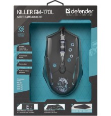 Defender Проводная игровая мышь Killer GM-170L оптика,7кнопок,800-3200dpi Defender Killer GM-170L (52170)