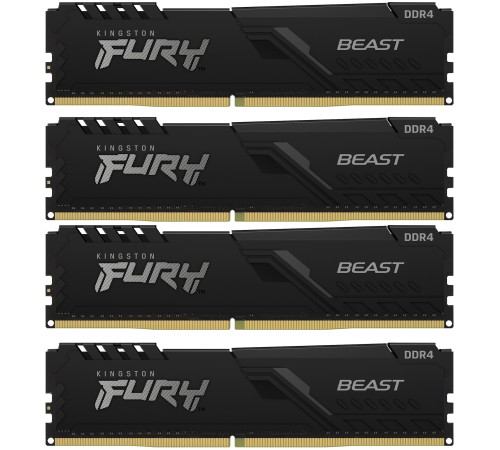 Память оперативная Kingston FURY Beast KF432C16BBK4/128