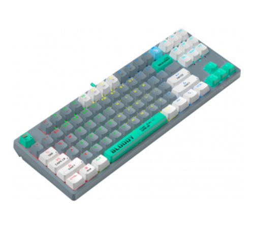 Клавиатура A4Tech Bloody S87 Energy механическая серый USB for gamer LED (S87 USB ENERGY ASH)