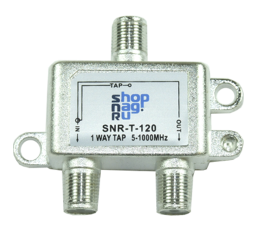 Ответвитель абонентский SNR-T-118 на 1 отвод вносимое затухание IN-TAP 18dB.