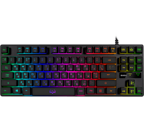 Игровая клавиатура SVEN KB-G7400 (87кл., 12 Fn функций, подсветка) Sven KB-G7400 (SV-019488) Игровая клавиатура SVEN KB-G7400 (87кл., 12 Fn функций, подсветка) Sven KB-G7400 (SV-019488)