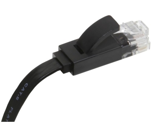 GCR Патч-корд 5.0m, кат.6, PROF, плоский,прямой, UTP, медь, черный, 30 AWG, ethernet high speed 10 Гбит/с, RJ45, T568B (GCR-LNC616-5.0m) GCR Патч-корд 5.0m, кат.6, PROF, плоский,прямой, UTP, медь, черный, 30 AWG, ethernet high speed 10 Гбит/с, RJ45, T568B (GCR-LNC616-5.0m)